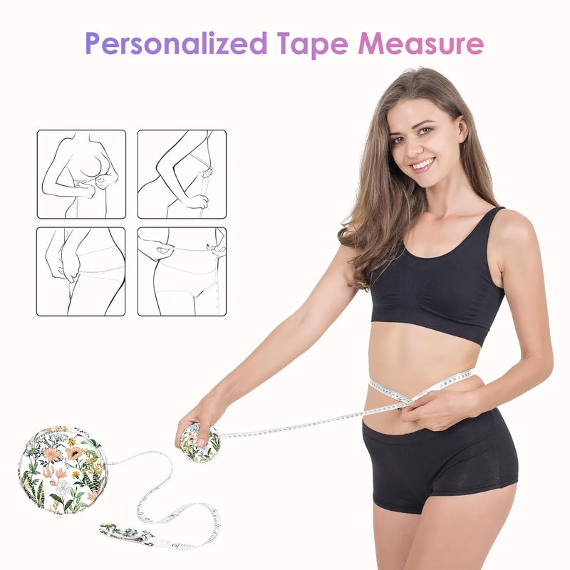 Gerkia Sewing Tape Measure，Colour Printed Small Retractable Soft Measuring Tape for Tailor Cloth Fabric Body Measurements. - Image 4